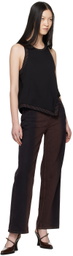 Eckhaus Latta Black Edge Tank Top