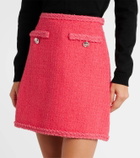 Giambattista Valli Wool-blend tweed miniskirt