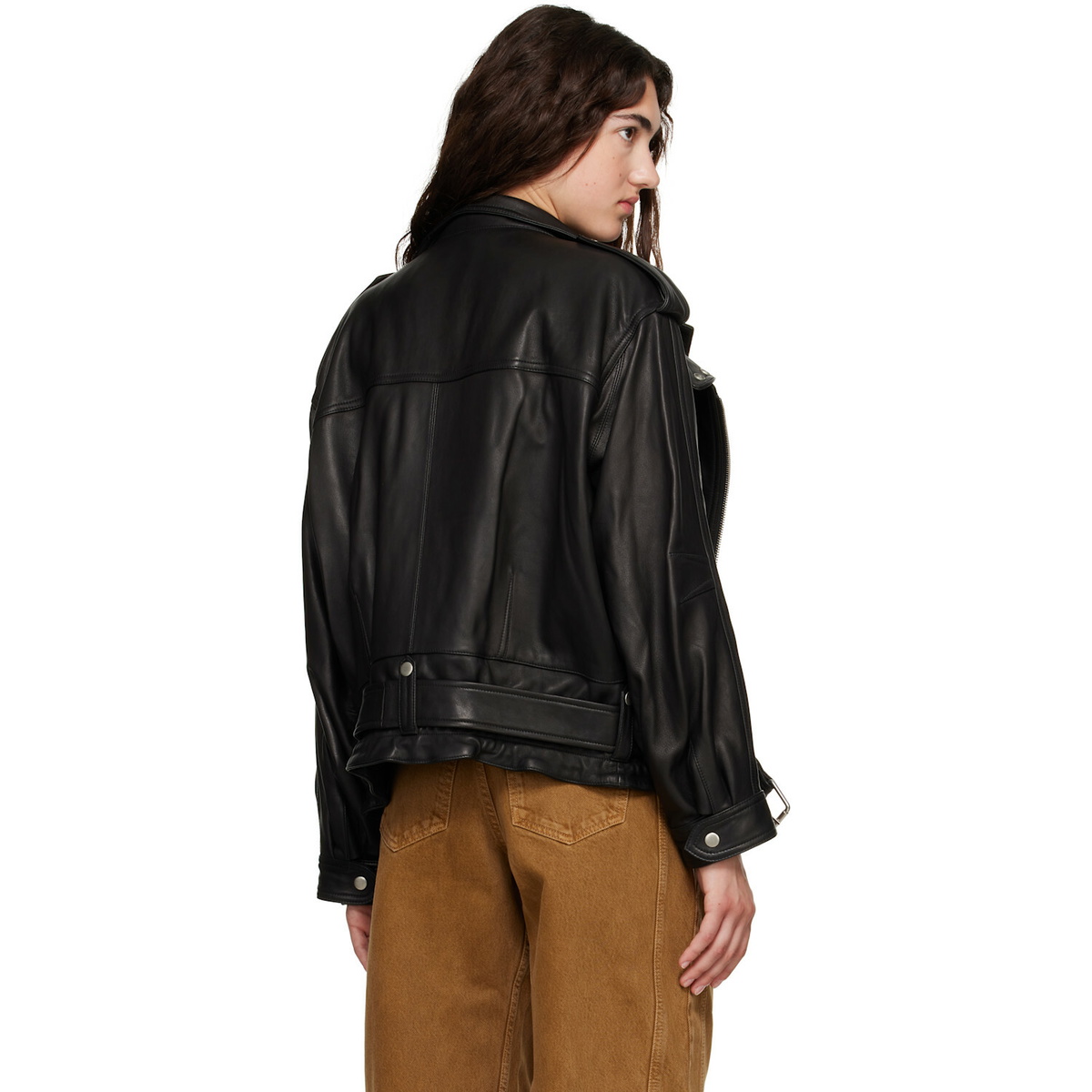 Isabel Marant Black Farza Leather Jacket