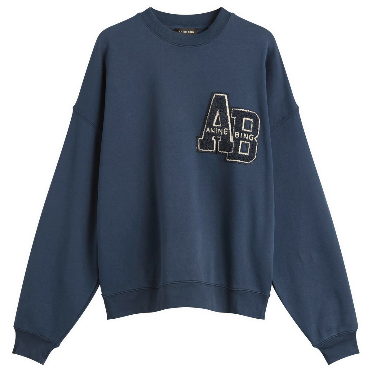 ANINE BING ネイビー トレーナー ANINE BING Off-White Tyler Sweatshirt ANINE BING