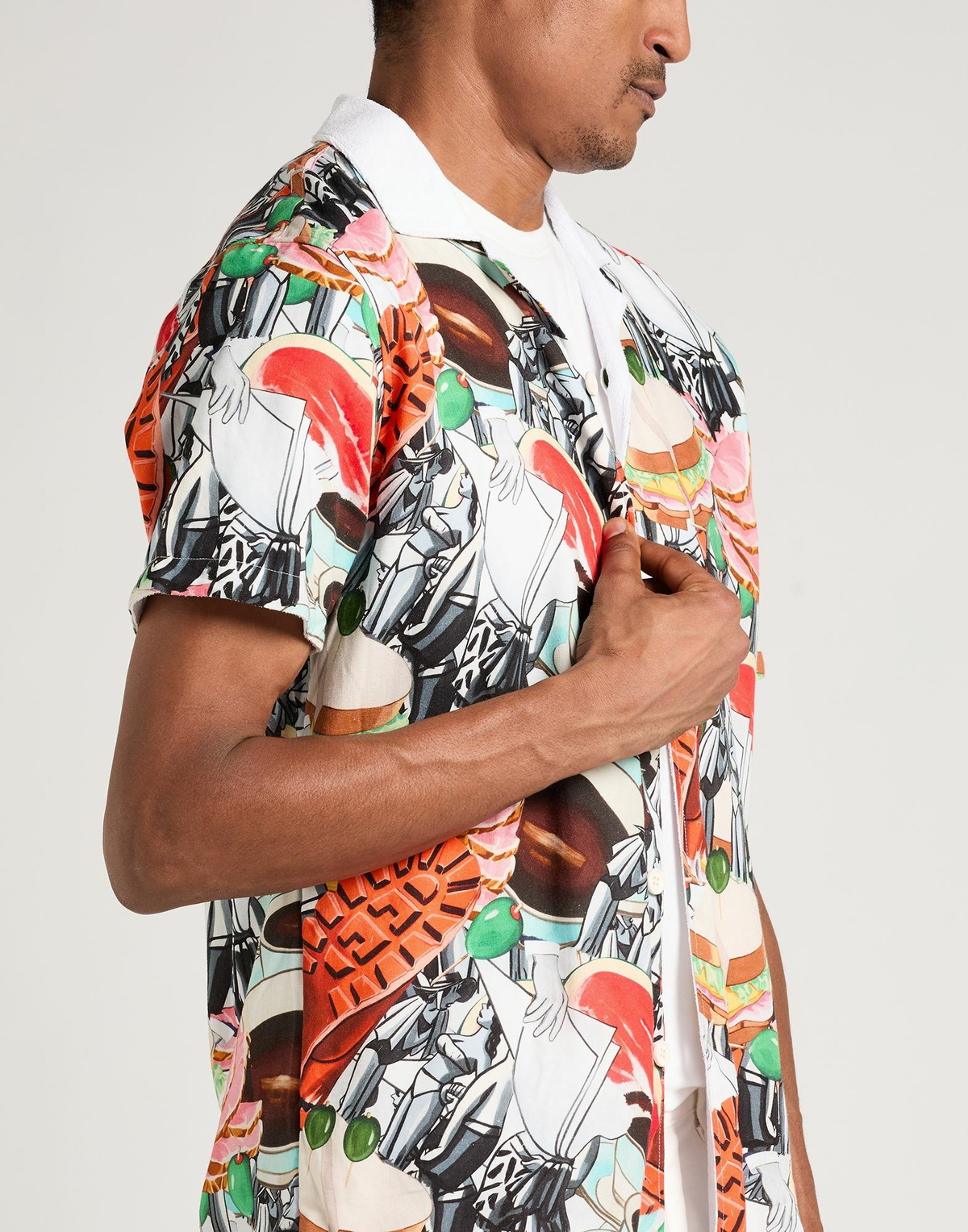 Orlebar Brown Mens Shirt in Red