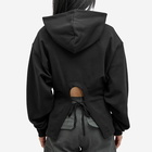 Daily Paper Women's Zoe Open Back Hoodie in Black