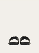 Ferragamo Mens Ferragamo Monogram sandal in Black