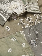 KAPITAL - Patchwork Bandana-Print Cotton Jacket - Green