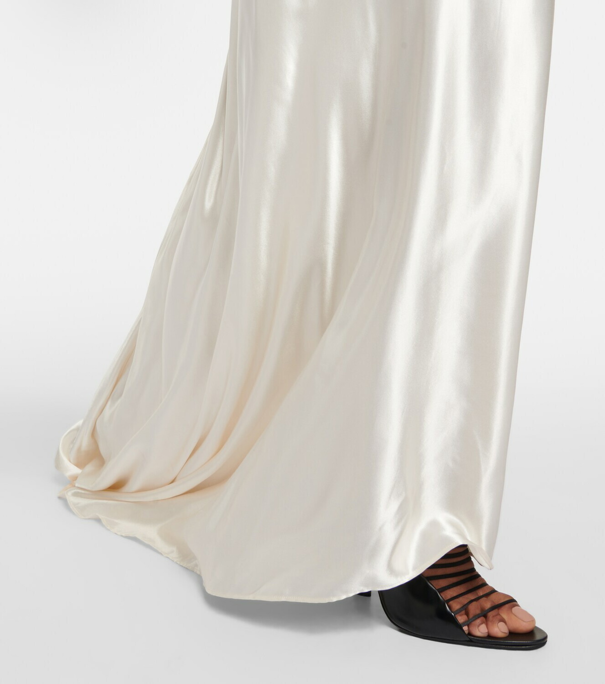 【送料&関税込】Ferragamo Skirt Ferragamo Bridal satin maxi skirt Salvatore Ferragamo