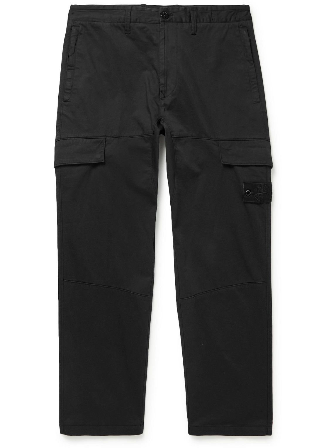 Stone Island - Ghost Straight-Leg Logo-Appliquéd Cotton-Blend