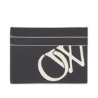 Off-White Men's OW Print Card Case in White 