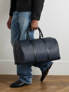 Serapian - Leather-Trimmed Monogrammed Stepan Weekend Bag