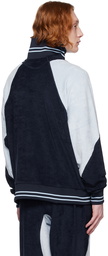 Saul Nash Navy Paneled Sweatshirt