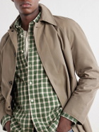 NN07 - Deon 5465 Checked Organic Cotton-Flannel Shirt - Green