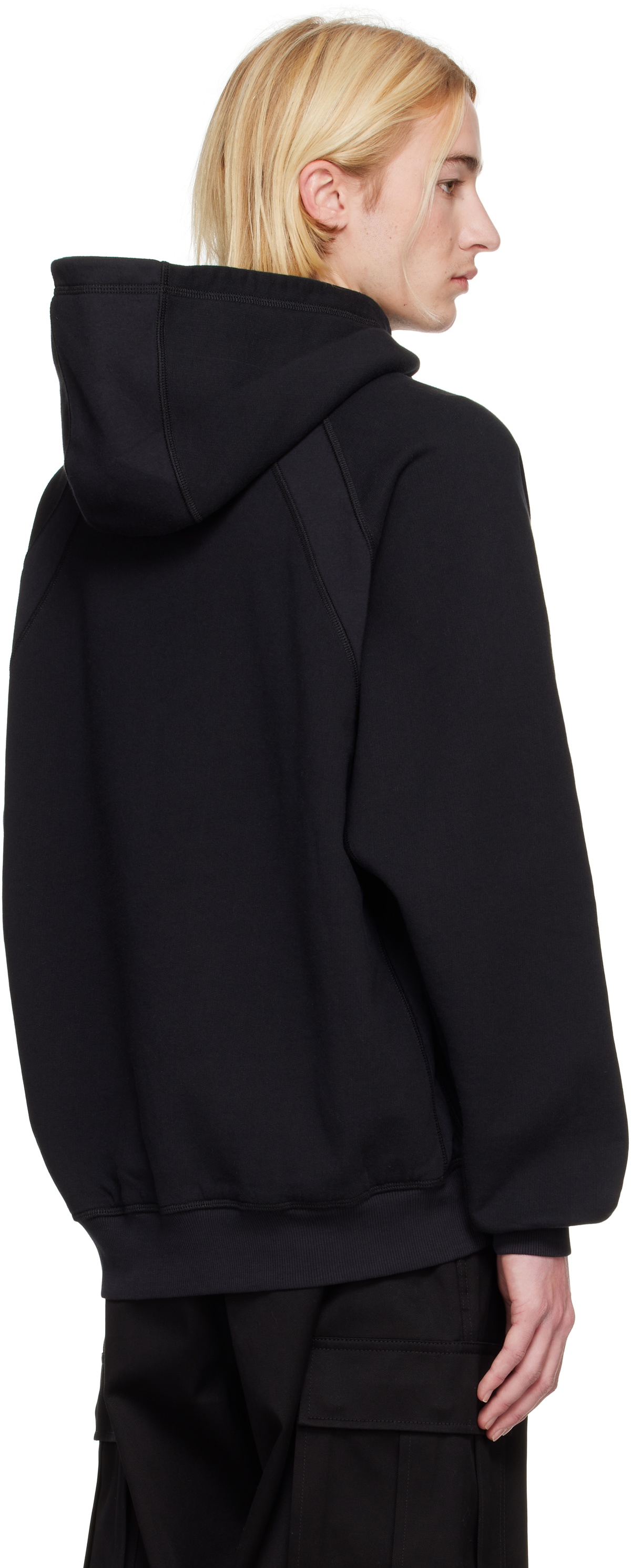 Dolce&Gabbana Black Paneled Hoodie