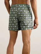 Massimo Alba - Kite Straight-Leg Mid-Length Printed Swim Shorts - Green