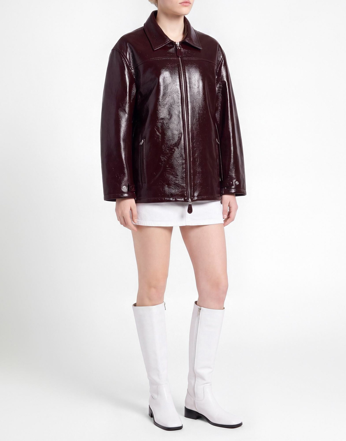 Courrèges Womens Jacket Plum