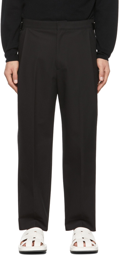 Photo: Solid Homme Black Wool Jogger Trousers