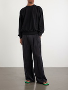 Auralee - Cotton-Jersey Sweatshirt - Black