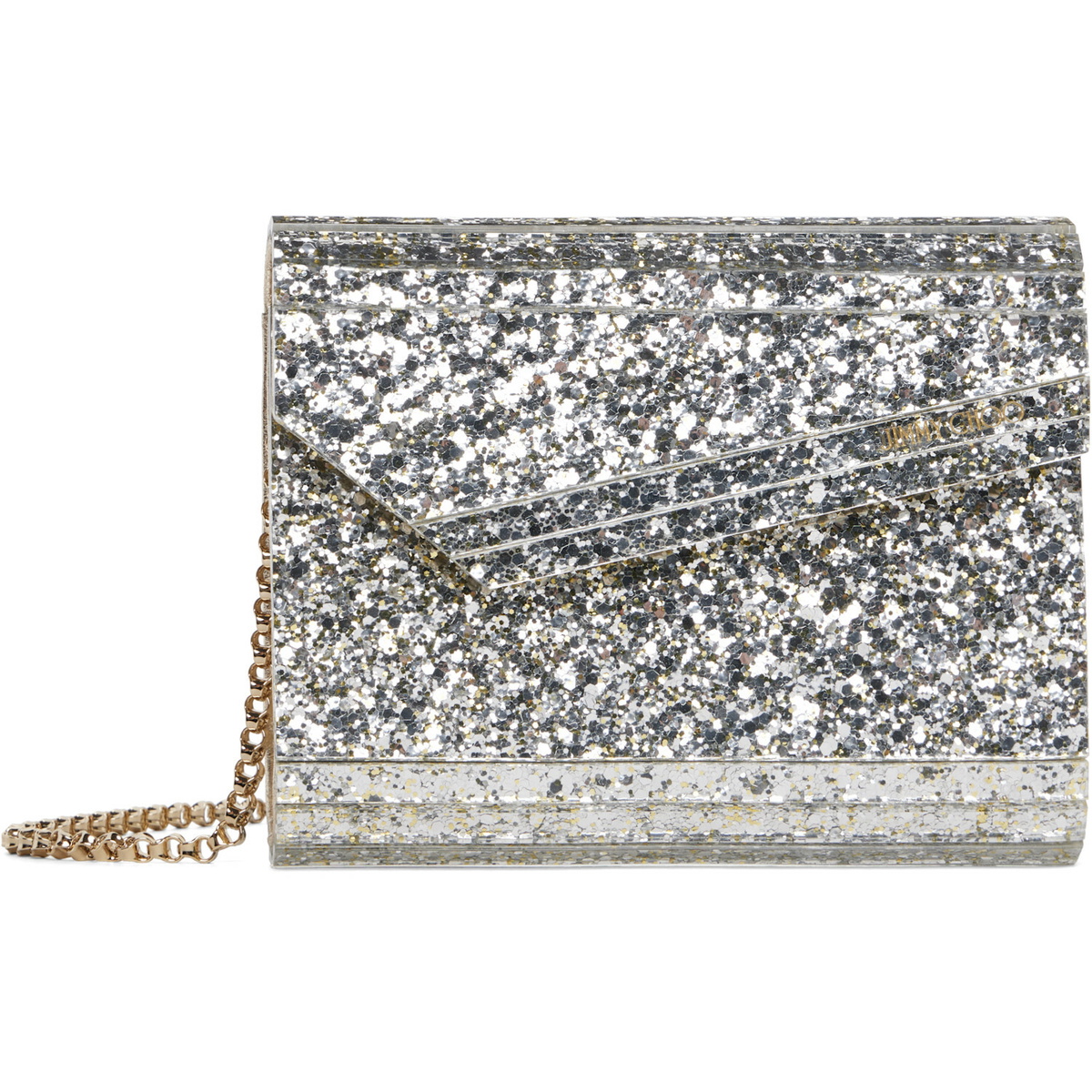 Jimmy Choo Silver Candy Clutch