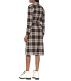 Woolrich - Checked wool-blend shirtdress