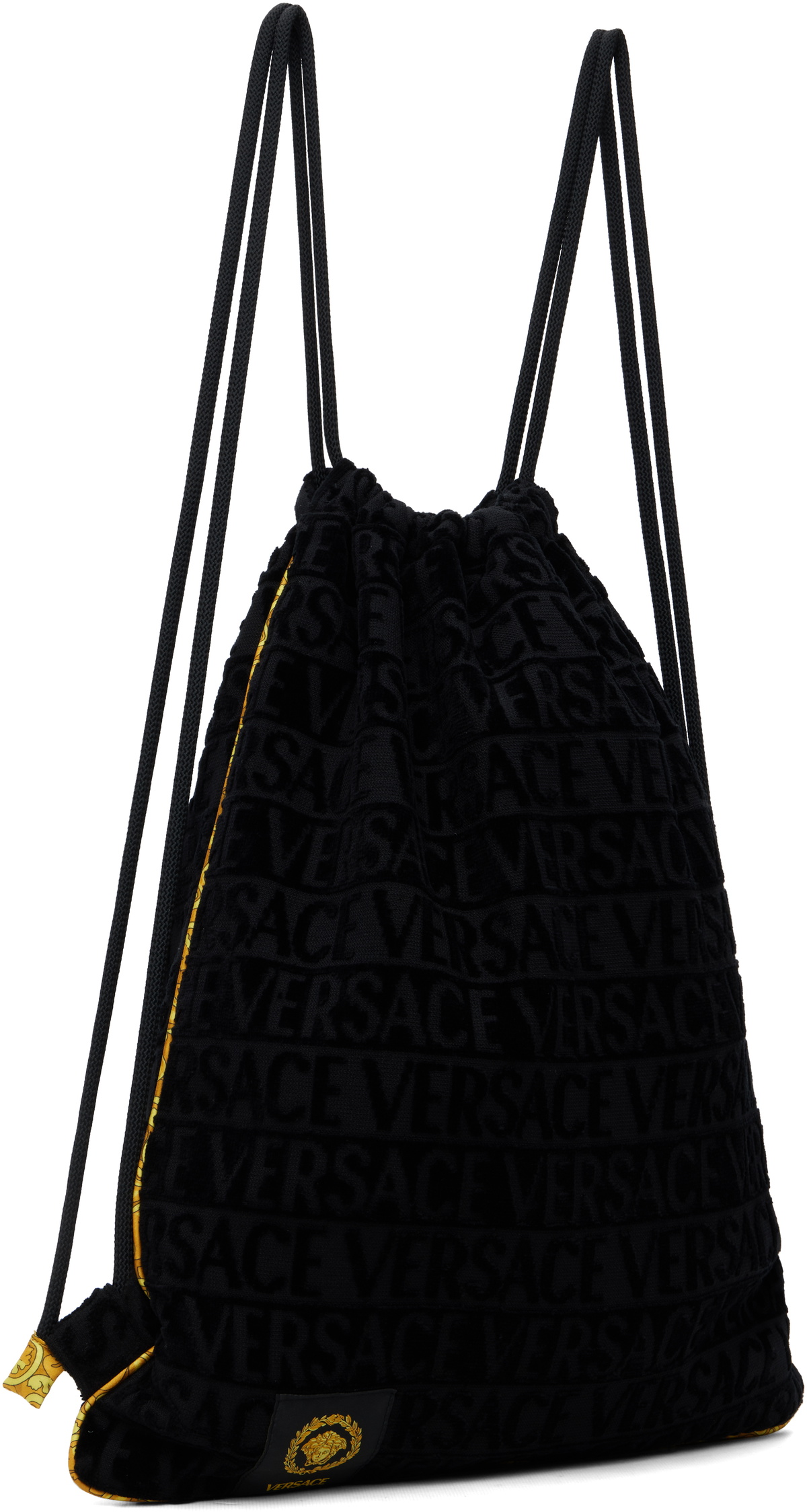 Versace Black 'I Heart Baroque' Gym Carrier