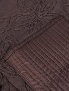 Kardo - Wynton Embroidered Cotton and Hemp-Blend Overshirt - Brown