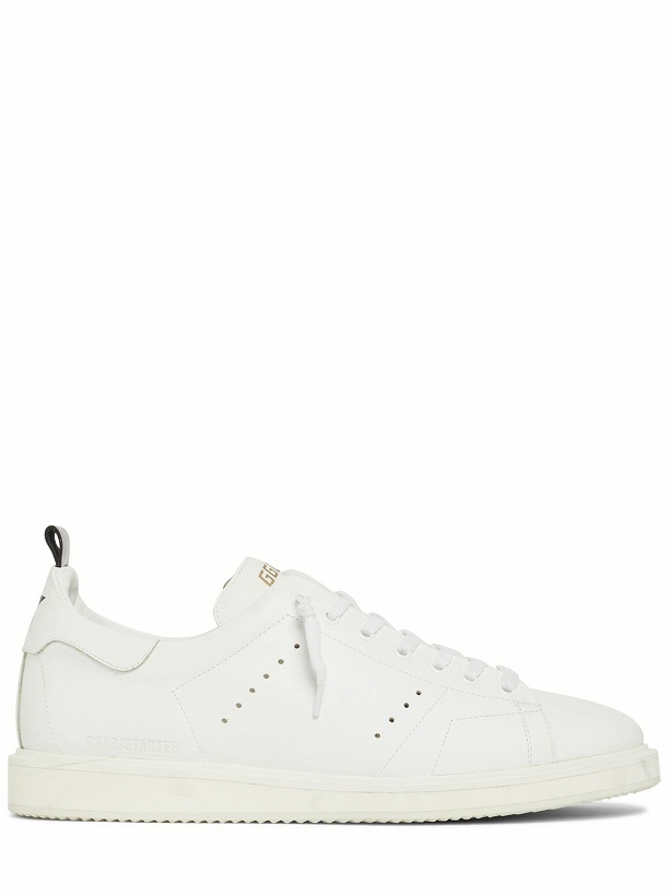 Photo: GOLDEN GOOSE - Starter Leather Sneakers