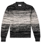 Mr P. - Dégradé Alpaca-Blend Mock-Neck Sweater - Black