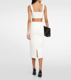 Victoria Beckham Square-neck cropped top