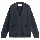 Corridor Men's Acid Wash Cardigan in Black
