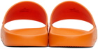 Burberry Orange Logo Slides