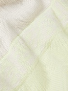 Fendi - Logo-Jacquard Two-Tone Wool Sweater - Yellow