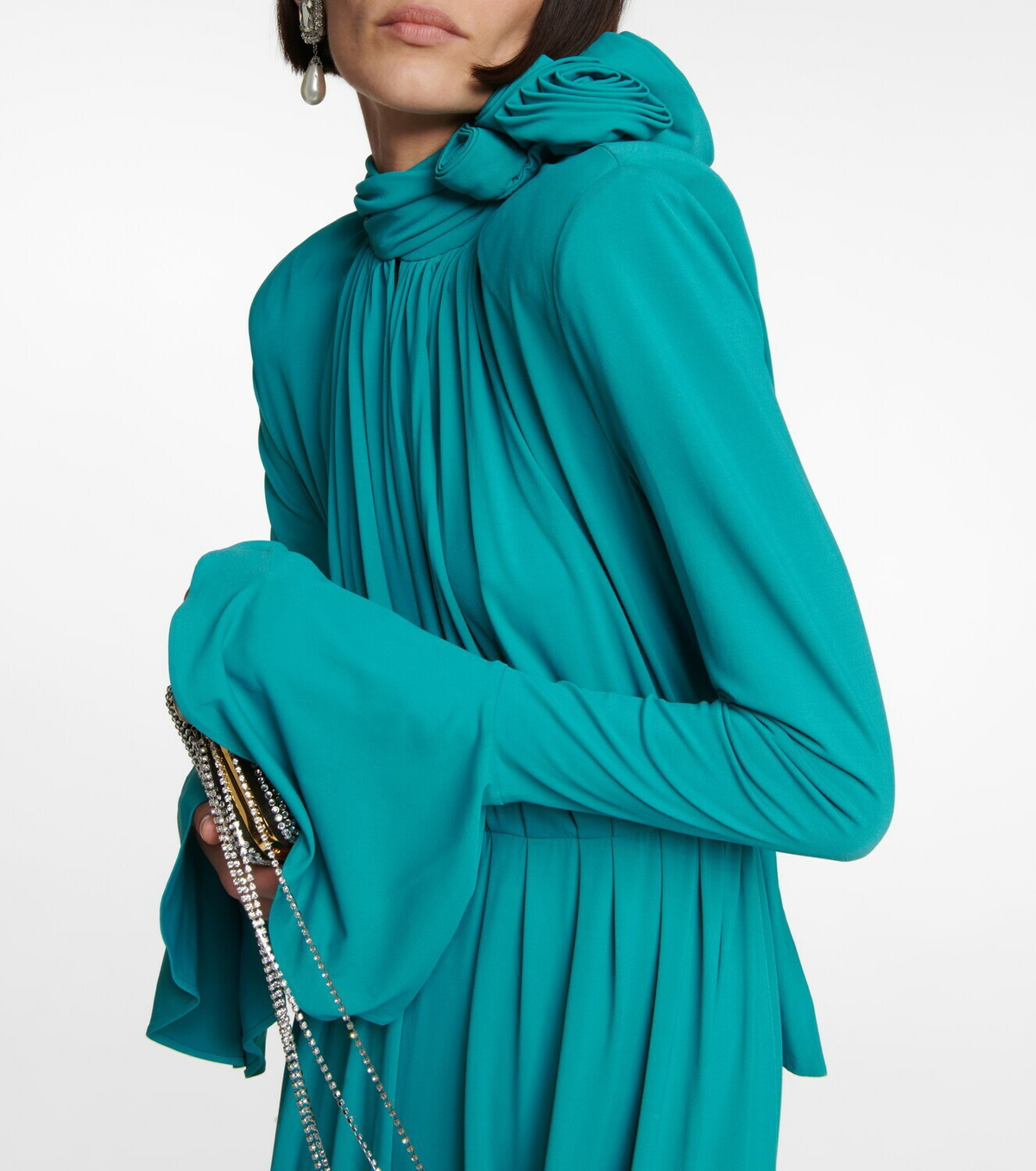 Magda Butrym - Bell-sleeved jersey maxi dress Magda Butrym