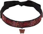 Anna Sui Black & Red Fairytale Choker