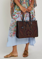 Etro Lovetrotter Large Paisley-jacquard Leather Tote - Multicoloured - One Size