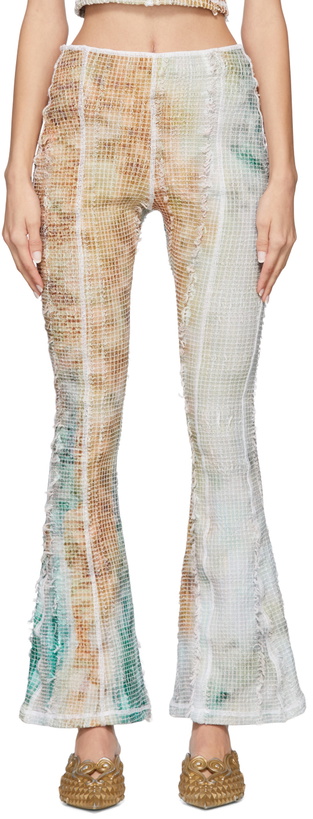 Photo: Luna Del Pinal Multicolor Stretch Weave Trousers