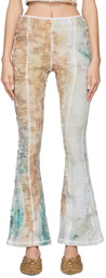 Luna Del Pinal Multicolor Stretch Weave Trousers