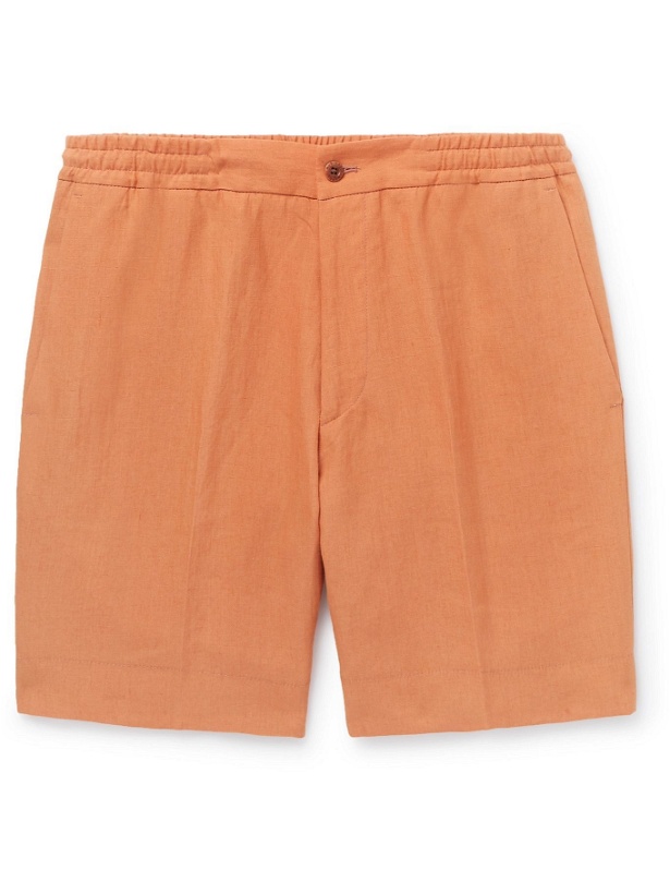 Photo: RUBINACCI - Cotton-Twill Bermuda Shorts - Orange