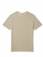 Officine Générale - Garment-Dyed TENCEL™ Lyocell and Linen-Blend T-Shirt - Neutrals