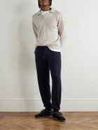 Allude - Tapered Wool and Cashmere-Blend Sweatpants - Blue