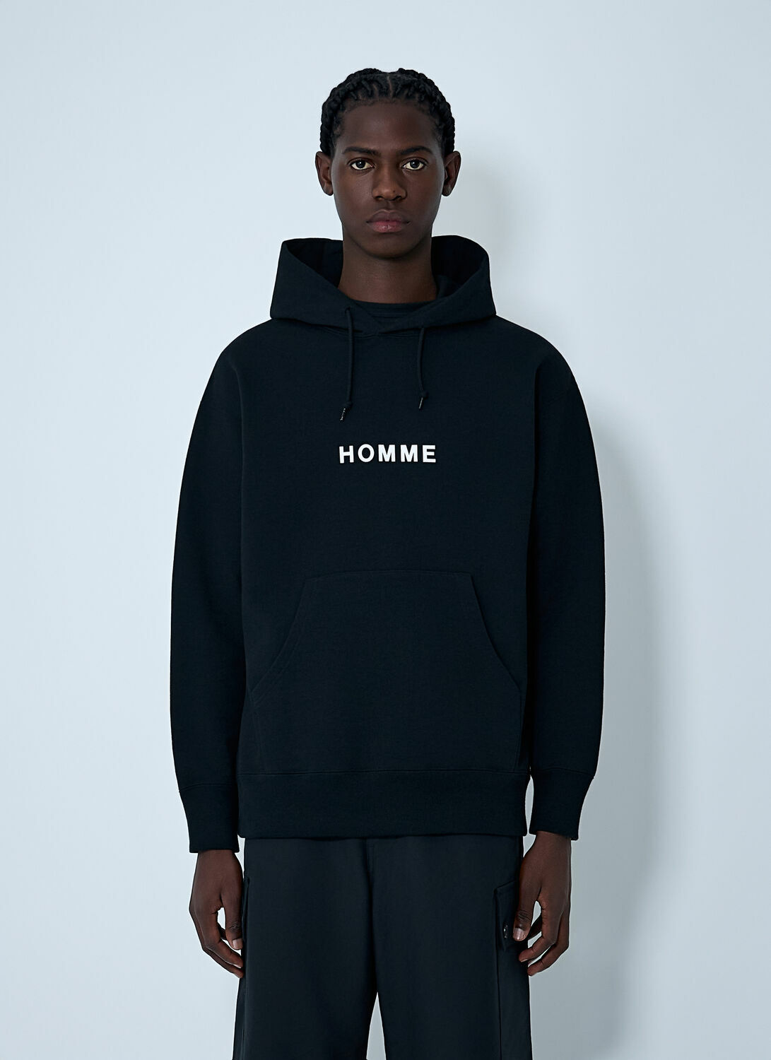 Comme des Garçons Homme Embroidered Logo Hooded Sweatshirt