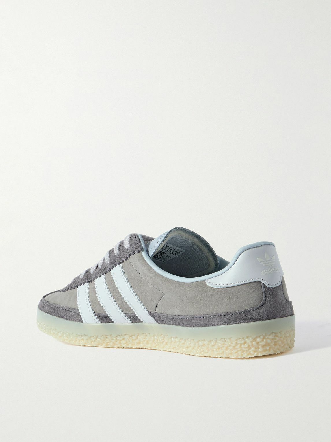 adidas Originals - Roelee SPZL Suede and Leather-Trimmed Nubuck Sneakers - Gray