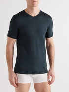 Zimmerli - Pureness Slim-Fit Stretch-Micro Modal T-Shirt - Blue