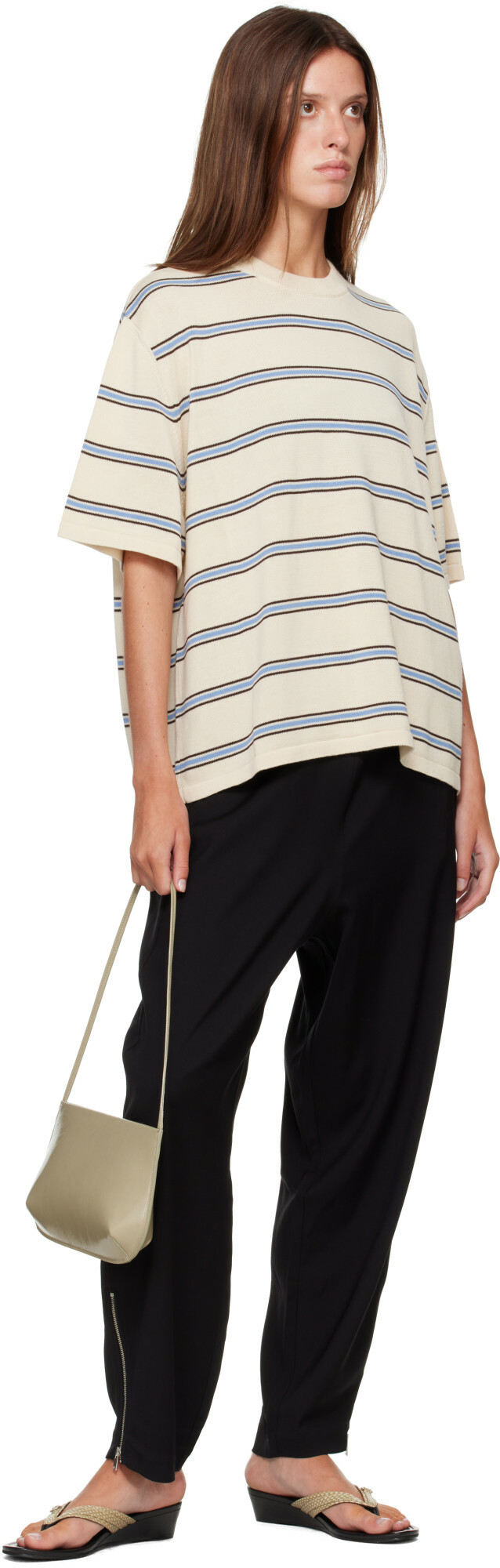Cordera Black Viscose & Wool Lounge Pants