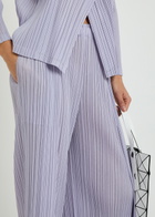 Pleats Please Issey Miyake Pleated Wide-leg Woven Trousers Light Purple
