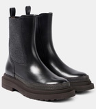 Brunello Cucinelli Leather Chelsea boots