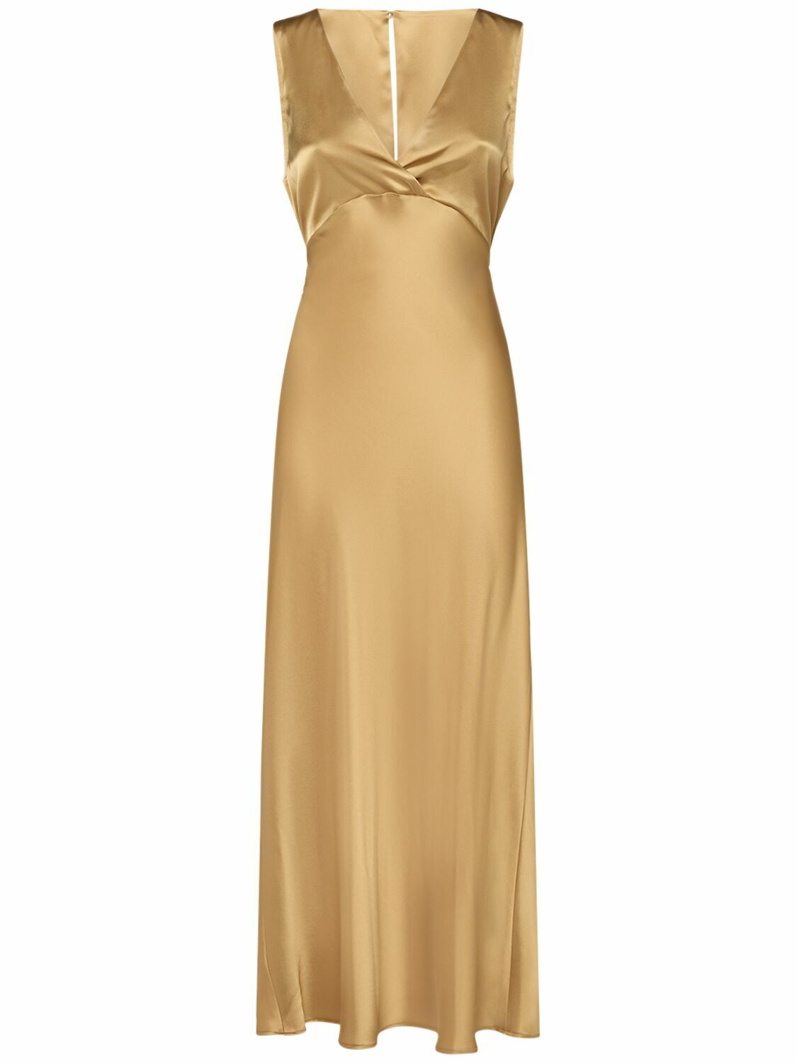 MAX MARA Lazio Satin Long Dress Max Mara MAX MARA Lazio Satin Long Dress Max Mara