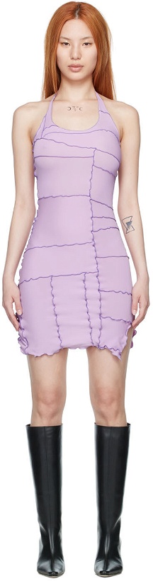 Photo: Sherris Purple Nylon Mini Dress