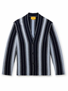 Guest In Residence - Baja Everywear Striped Cashmere Cardigan - Blue