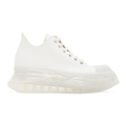 Rick Owens Drkshdw White Abstract Sneakers