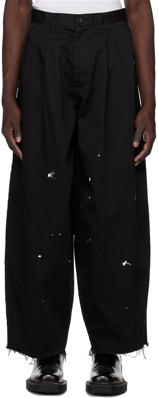 Photo: KIDILL Black Two Tuck Trousers