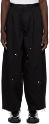 KIDILL Black Two Tuck Trousers