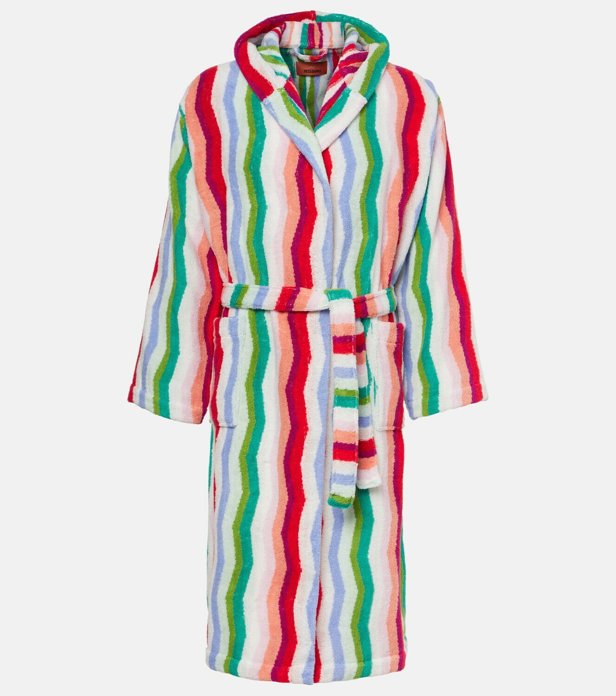 Missoni Wave cotton terry bathrobe